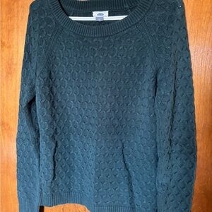 Old Navy Dark Green Crew Neck Sweater